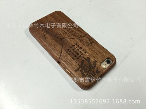 廠家直銷 新款iphone6竹子木制品手機殼 實木紋竹殼保護套赫本圖
